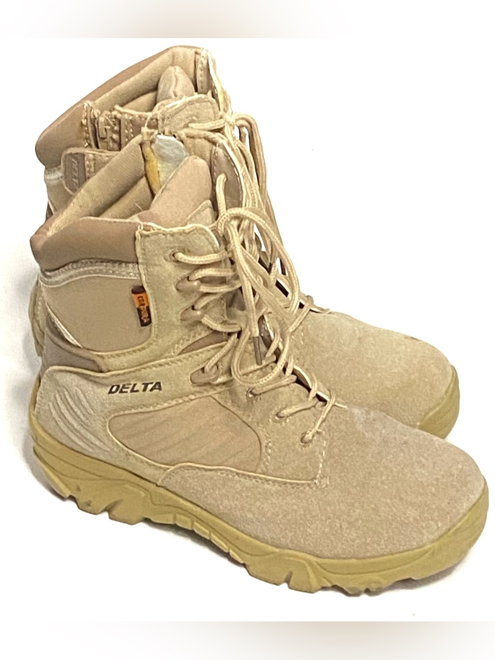 Delta Tactical Men’s Tan Cordura Military Combat Work Boots Made In USA Size 8